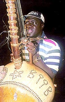 Jaliba Kuyateh performing at the 1996 Cultural Week.
