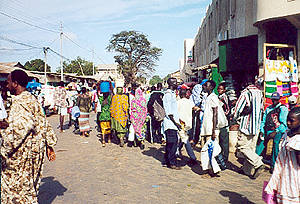 Around the market, November 2000.