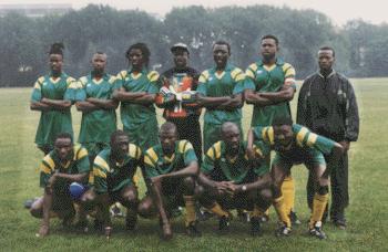 The Oslo Gambian football team.